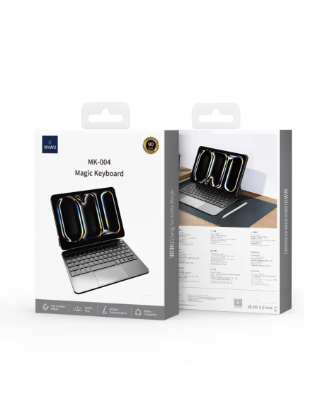 Funda con teclado mágico para iPad Pro 11 (2024) (árabe e inglés), color negro