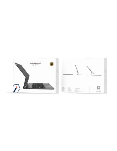 Funda con teclado mágico para iPad de 12,9" en gris
