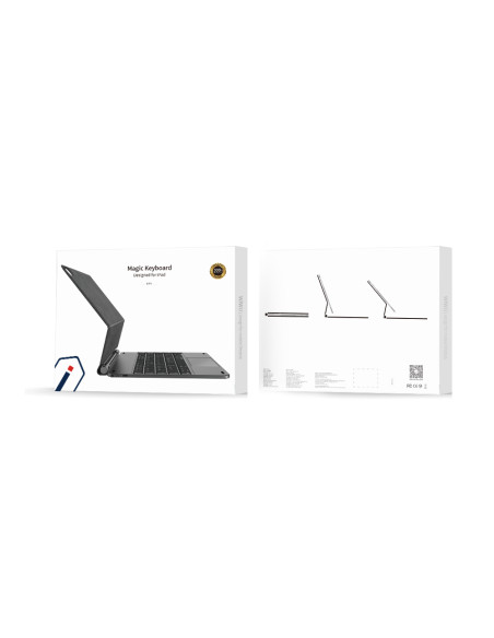 Funda con teclado mágico para iPad de 12,9" en gris