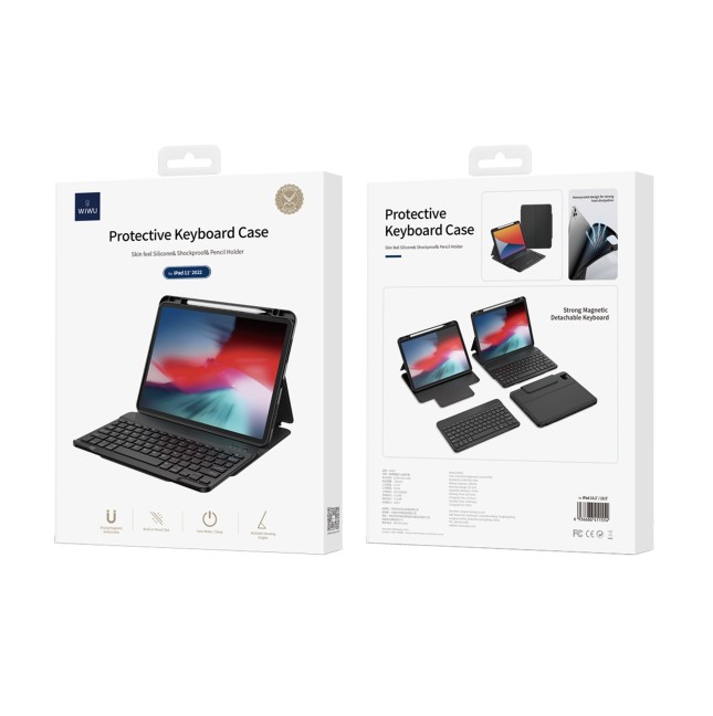 Funda con teclado para iPad Air de 13"/ Pro de 12,9" (negro)