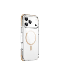 Funda híbrida Ultra 3D para iPhone 17 Pro Max dorada