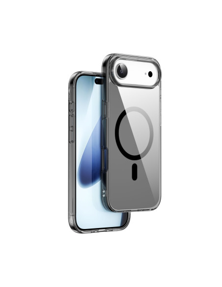 Funda iPhone 17 Air con MagSafe Transparente Antiamarilleo con Bordes Negro iSHIELD PRO